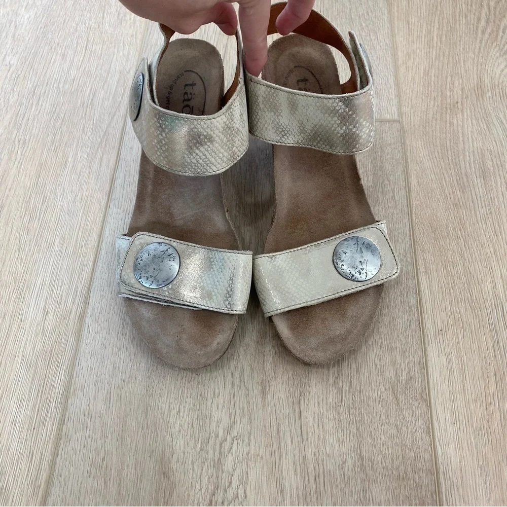 Taos Carousel 2 Metallic Wedge Sandals